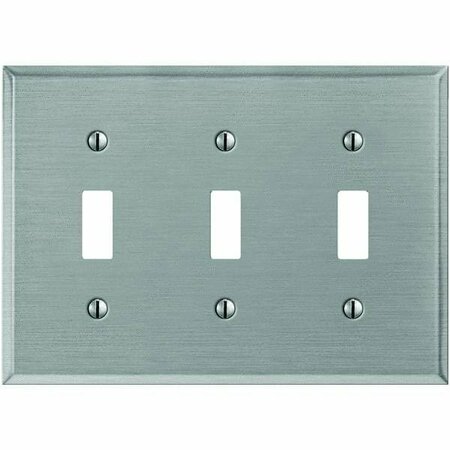 JACKSON DEERFIELD Brushed Nickel Steel Switch Wall Plate 9PT103